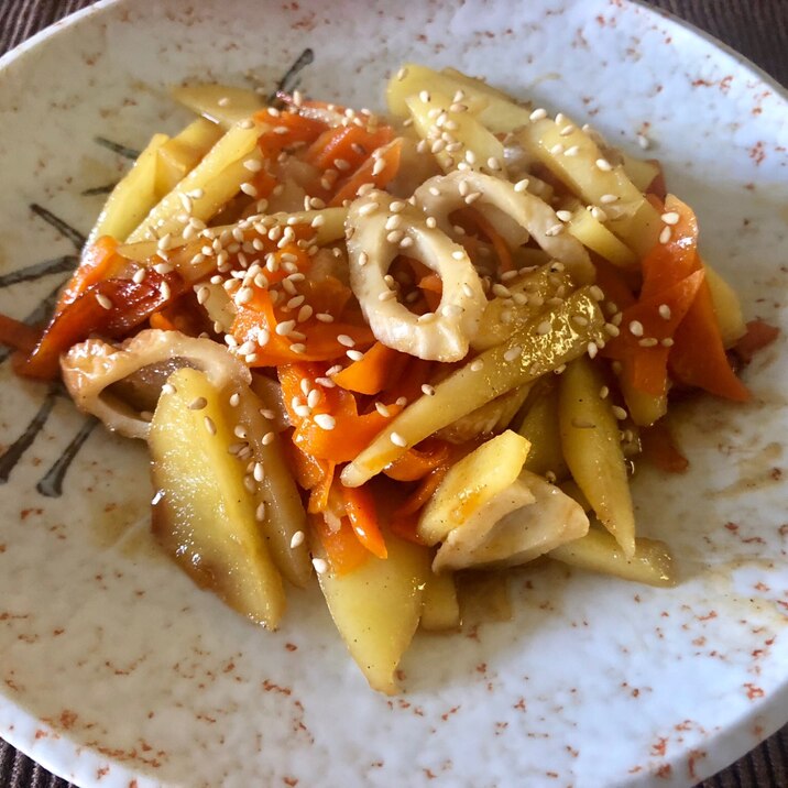 お弁当にも じゃがいも人参ちくわのきんぴら レシピ 作り方 By Hana105 楽天レシピ お弁当にも じゃがいも人参ちくわのきんぴら レシピ 作り方 By Hana105 楽天レシピ